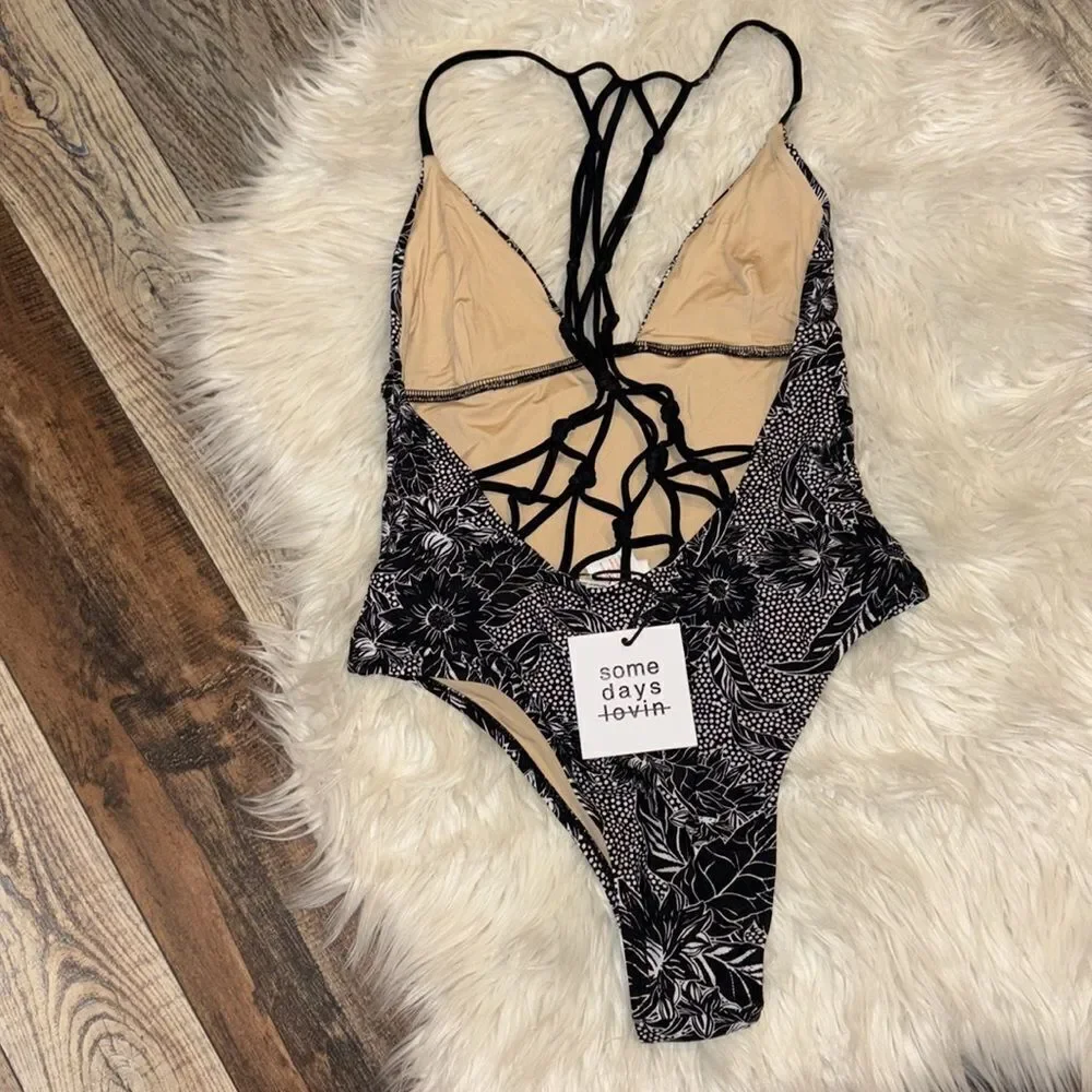 Somedays Lovin Swim New Somedays Lovin Carnivale One Piece Swimsuit, NWT.